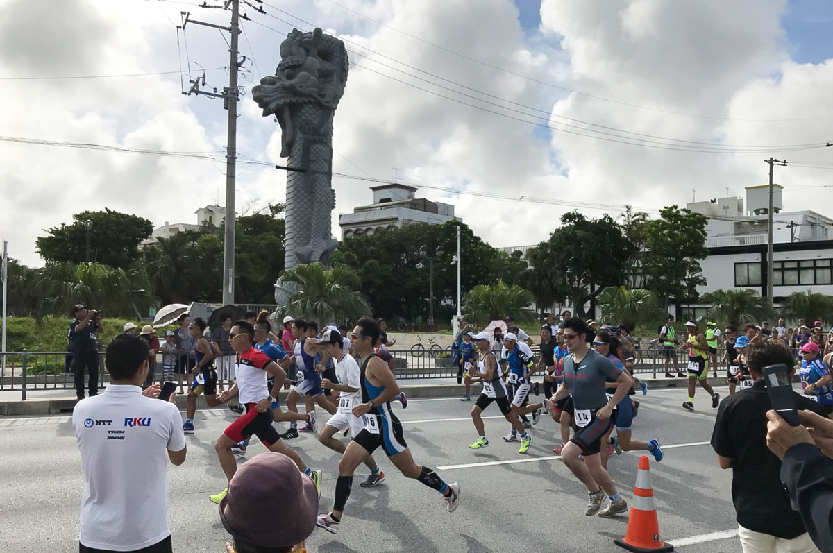 沖縄国際トライアスロン2018の様子